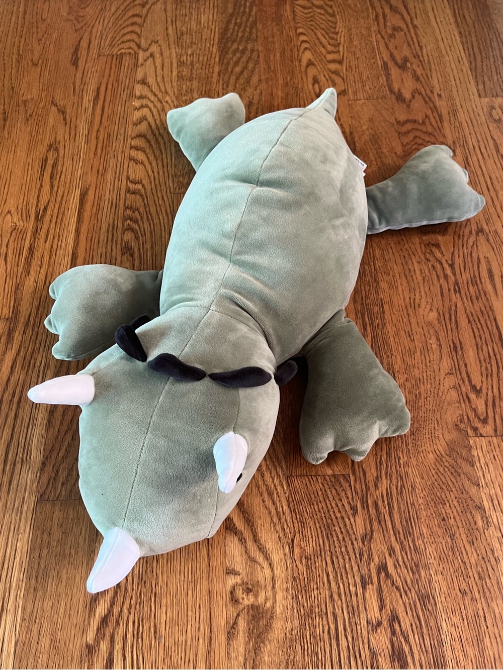 Pillowfort Weighted Plush Dinosaur Triceratops Stuffed Animal 24” 3 lbs Pillow - Picture 4 of 7